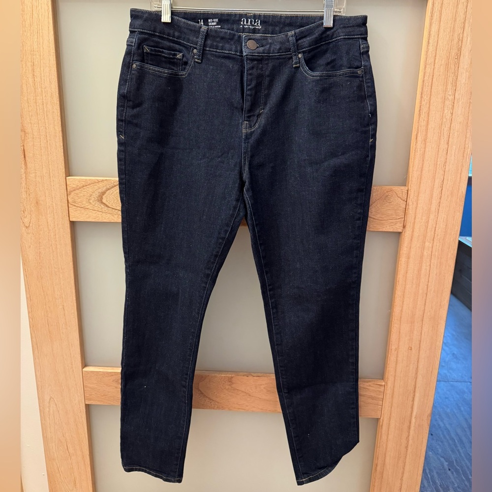 a.n.a. Deep Indigo Skinny Jeans